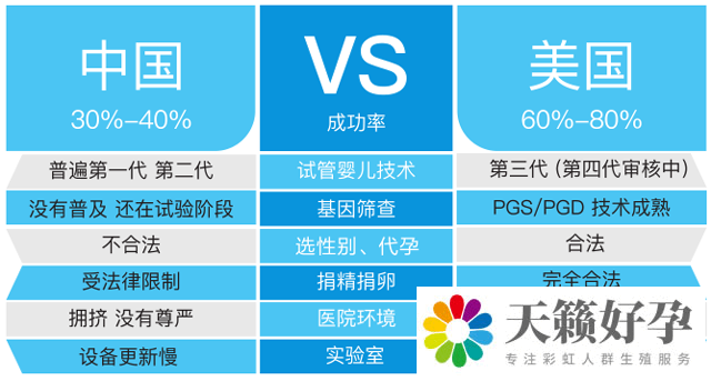 中美試管嬰兒對比